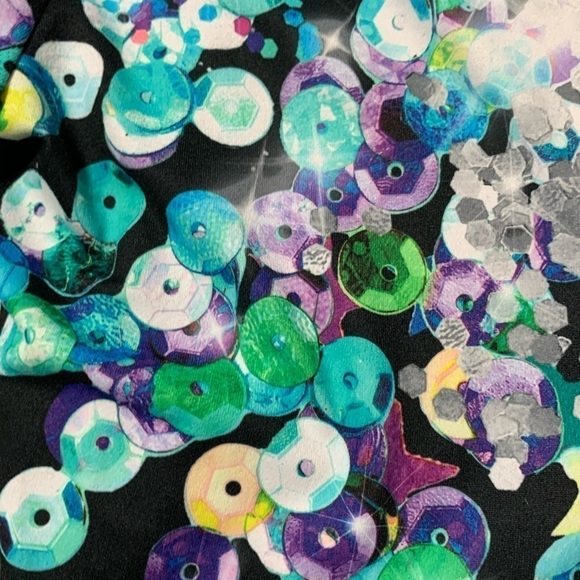 New Justice leggings lot of 2 pairs velour size 8 - Picture 6 of 6